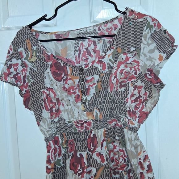 Cato Tops - Cato Multicolor Floral Blouse PTP 19"X27"